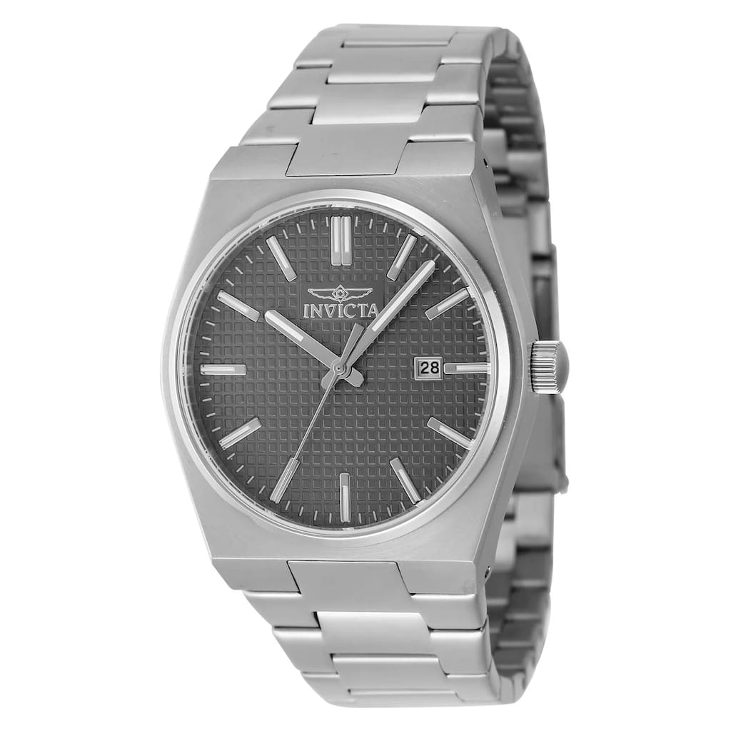 Invicta Men's 48391 Speedway Quartz 3 Hand Charcoal Dial Watch