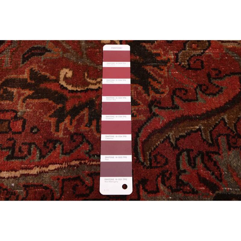ECARPETGALLERY Hand-knotted Sarabi Dark Red Wool Rug - 9'8 x 12'10
