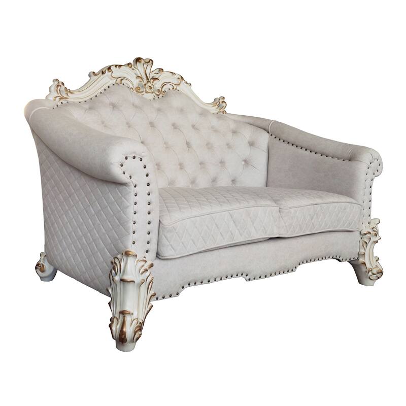 Casada Two Tone Ivory and Antique Pearl Loveseat