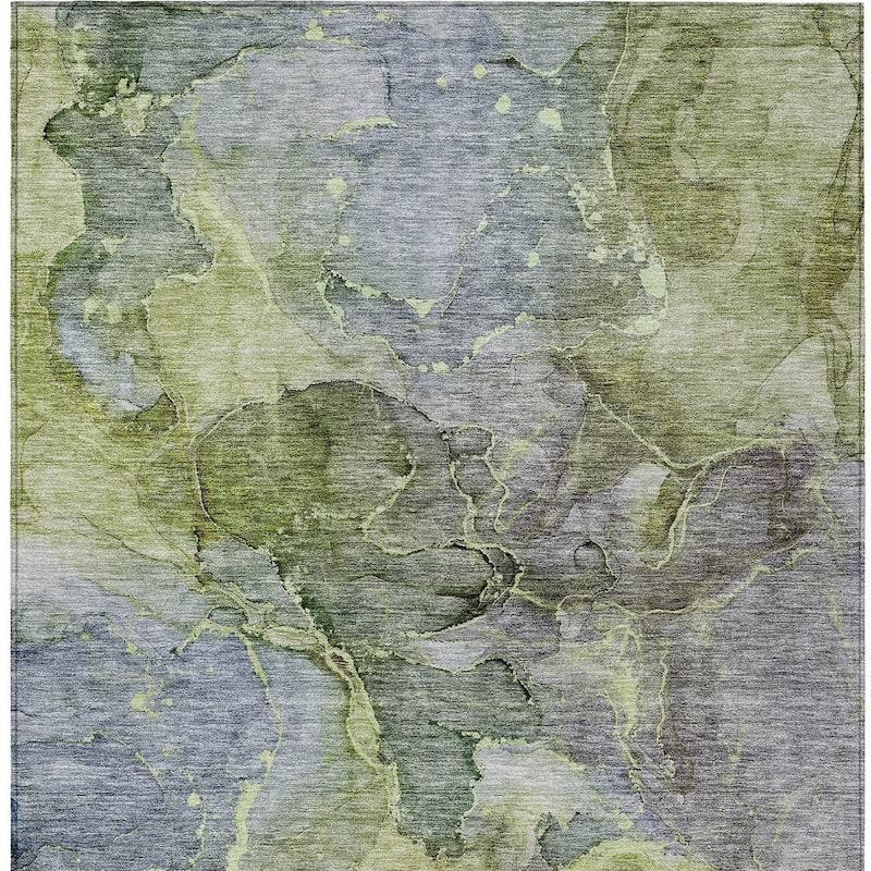 HomeRoots Abstract Transitional Rectangle Outdoor Rug
