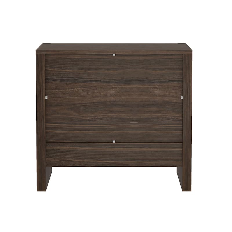 Manhattan Comfort Linda Modern 2 Drawer Nightstand Set of 2