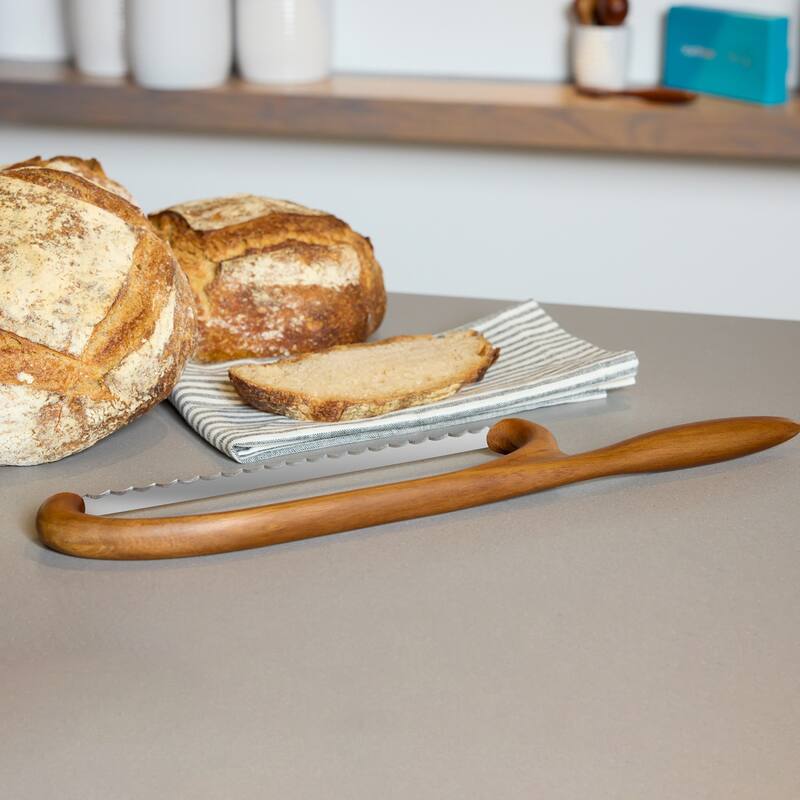 Nambe Breaking Bread Serrated Knife