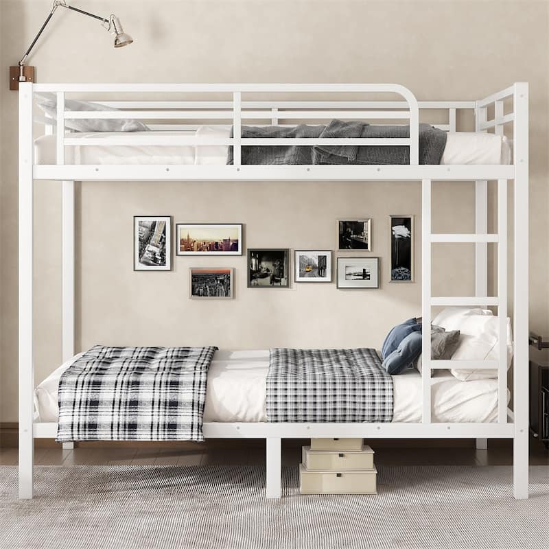 Metal Full Over Full Bunk Bed for Teens and Adults,Space-Saving
