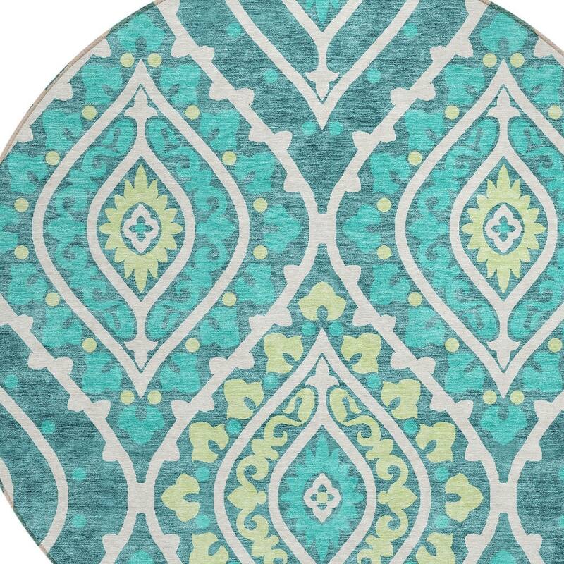 HomeRoots Floral Transitional Rectangle Outdoor Rug
