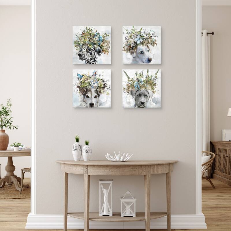Earth Hounds I - IV by Studio Arts Canvas Art Prints