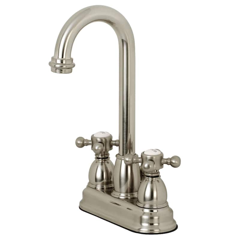 Kingston Brass 4 in. Centerset Bathroom Faucet - Brushed Nickel