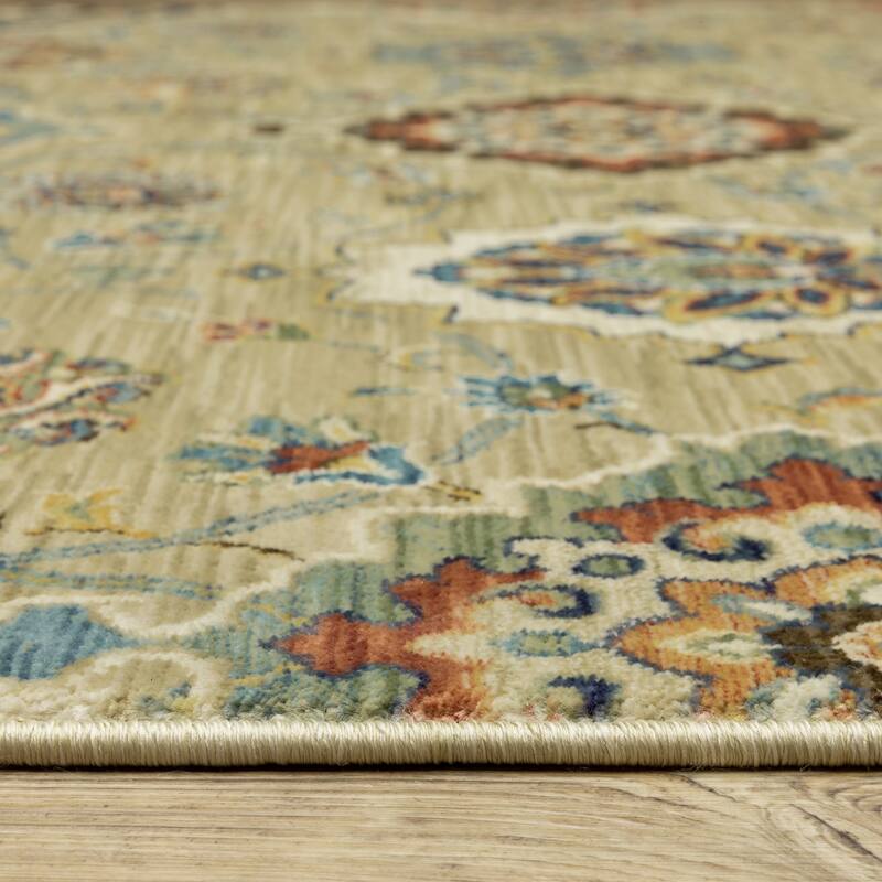 HomeRootsFloral Traditional Runner Area Rug