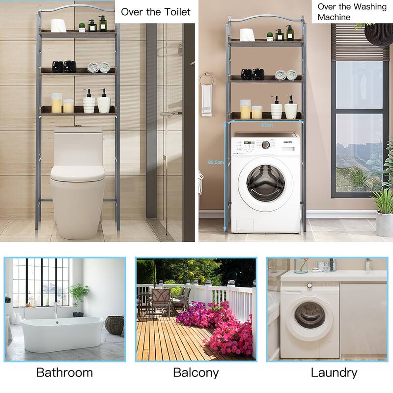 Costway 3-Tier Over-The-Toilet Bathroom Spacesaver Storage Rack - See Details