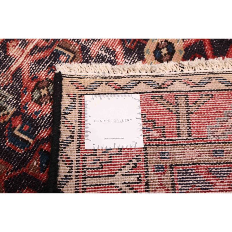 ECARPETGALLERY Hand-knotted Antalya Vintage Dark Navy Wool Rug - 3'9 x 11'7