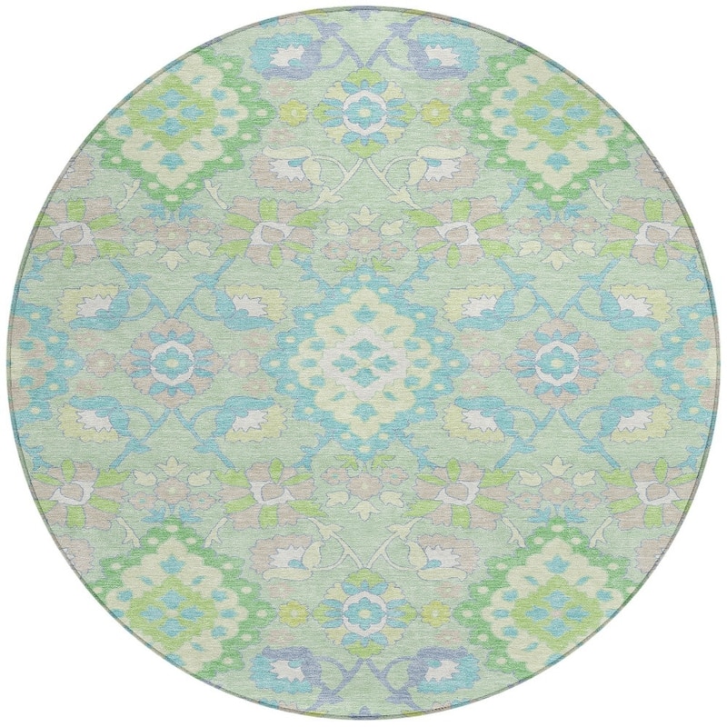 HomeRoots Oriental Traditional Rectangle Outdoor Rug