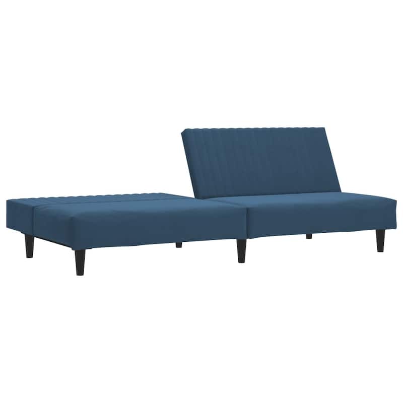 vidaXL 2-Seater Sofa Bed multicolor Velvet - 78.7" x 33.3" x 27.2"
