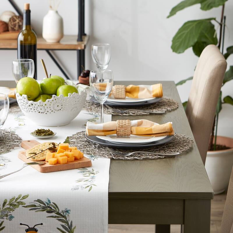 Design Imports Woven Paper Kitchen Placemat Set (Set of 6)