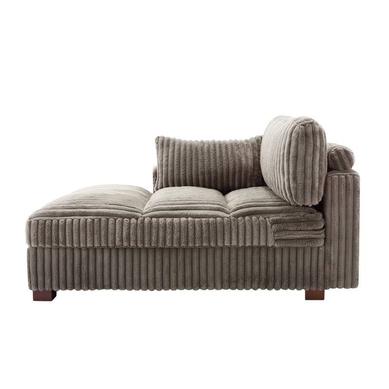 Oversized L-Shape Upholstered Chaise Lounge Sofa Couch