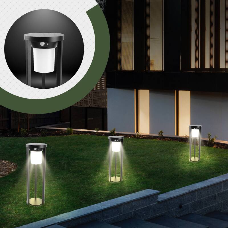 2-Pack Solar Outdoor Light Pathway Garden Dusk to Dawn with Stake 1989 - 1989-600-2B