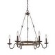 preview thumbnail 5 of 5, The Gray Barn Transitional 6-light Round Candle Chandelier Ceiling Pendant Light
