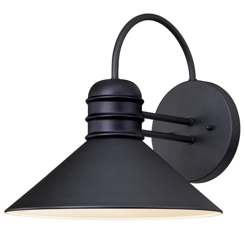 Westinghouse Watts Creek Outdoor Wall Lantern - 11-Inch - Textured Black