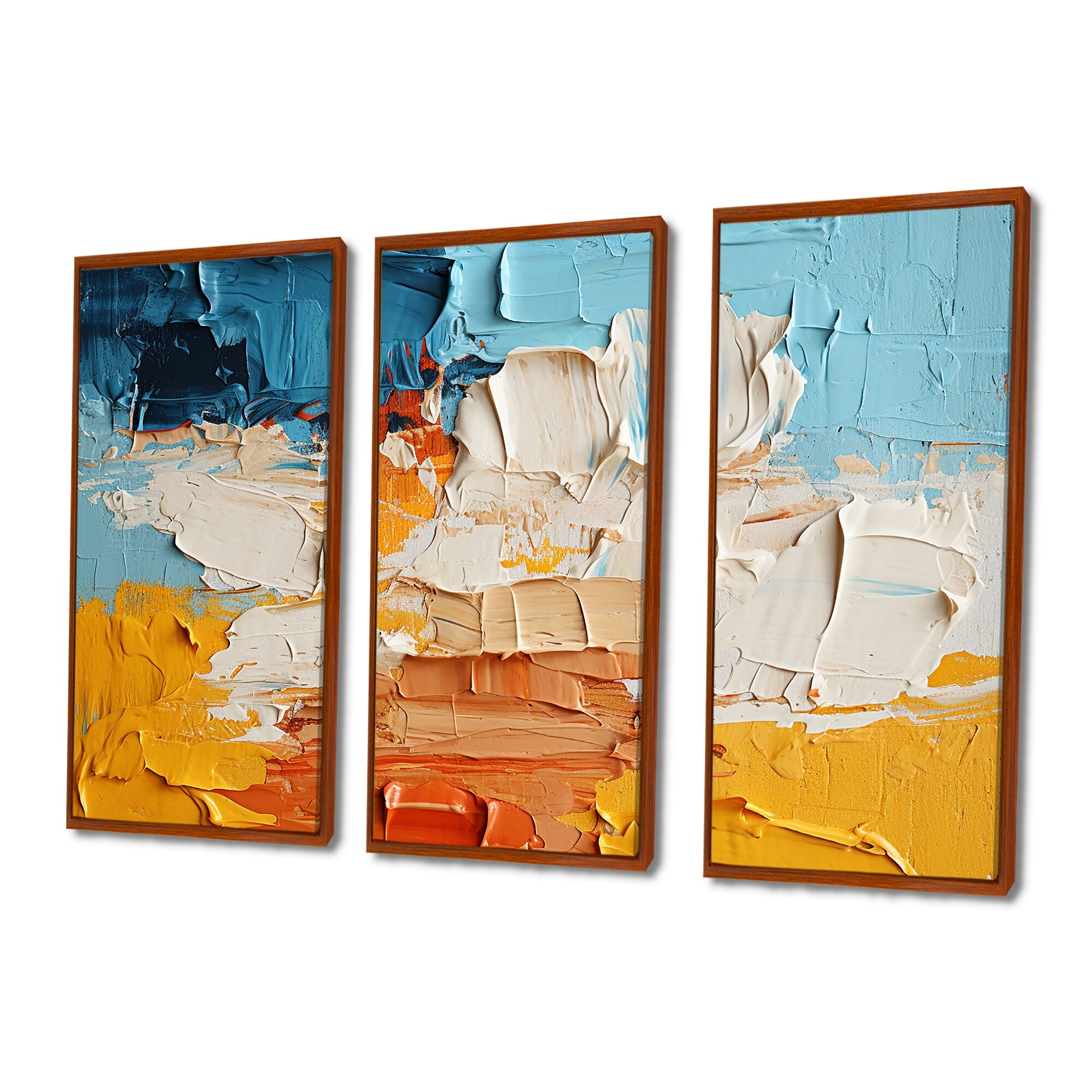 Southern Sensitivity Bold Blue Yellow Orange - Abstract Painting