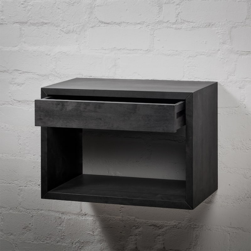 Floating Nightstand with Drawer, Modern Bedside Table Organize