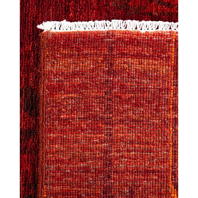 Vibrance One-of-a-Kind Hand-Knotted Runner Rug - Orange, 4' 9" x 14' 2" - 4' 9" x 14' 2"