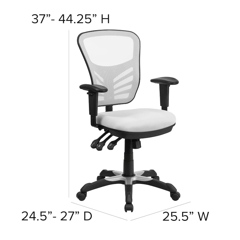Mid-back Blue Mesh Adjustable Ergonomic Office Chair