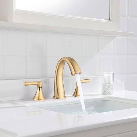 Proox 8" Widespread Bathroom SpotShield Basin Faucet w/ Drain Assembly