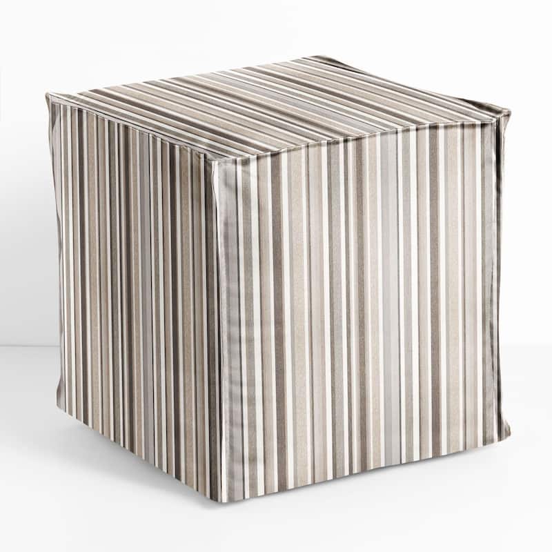 Sorra Home Sunbrella Outdoor Top Stitch Bean Pouf