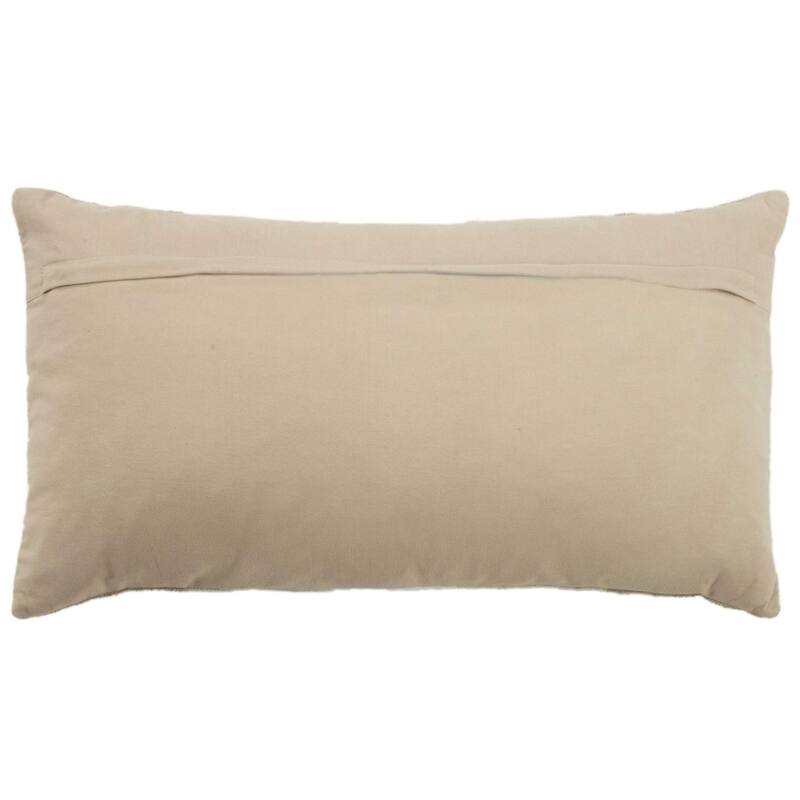 Rizzy Home Natural Color Blocked Solid Throw Pillow