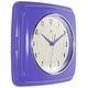 preview thumbnail 40 of 63, Infinity Instruments Retro 9.25-inch Square Wall Clock - 9.25 x 1.875 x 9.5