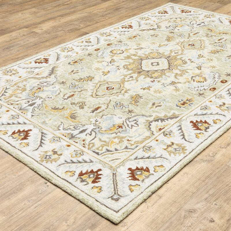 Style Haven Ava Hand-tufted Wool Loop-pile Tribal Bohemian Area Rug