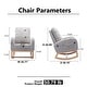 preview thumbnail 40 of 52, Nursery Rocking Chair High Back Accent Rocker for Living Room