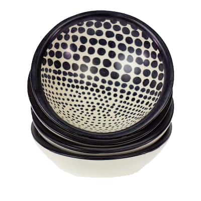 Soapstone Design Carved Dishes, Set of 4