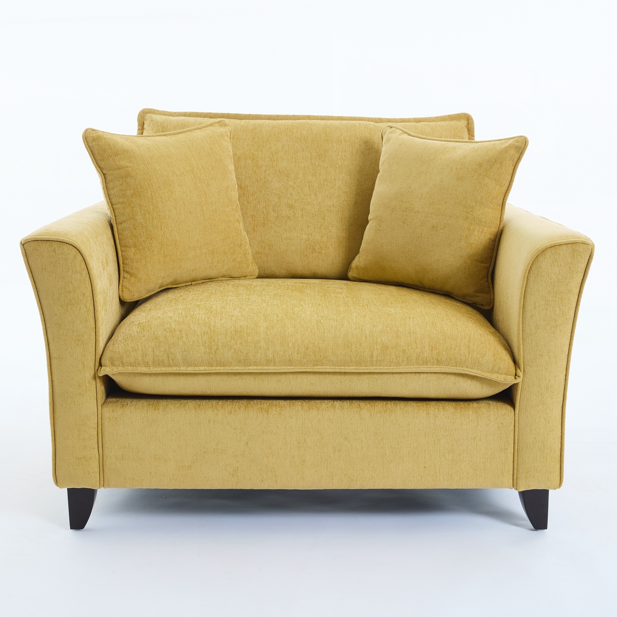 Oversized Armchair, Chenille Fabric, Comfy Chair and a Half Single Sofa with Pillow for Living Room Bedroom Office Apartment