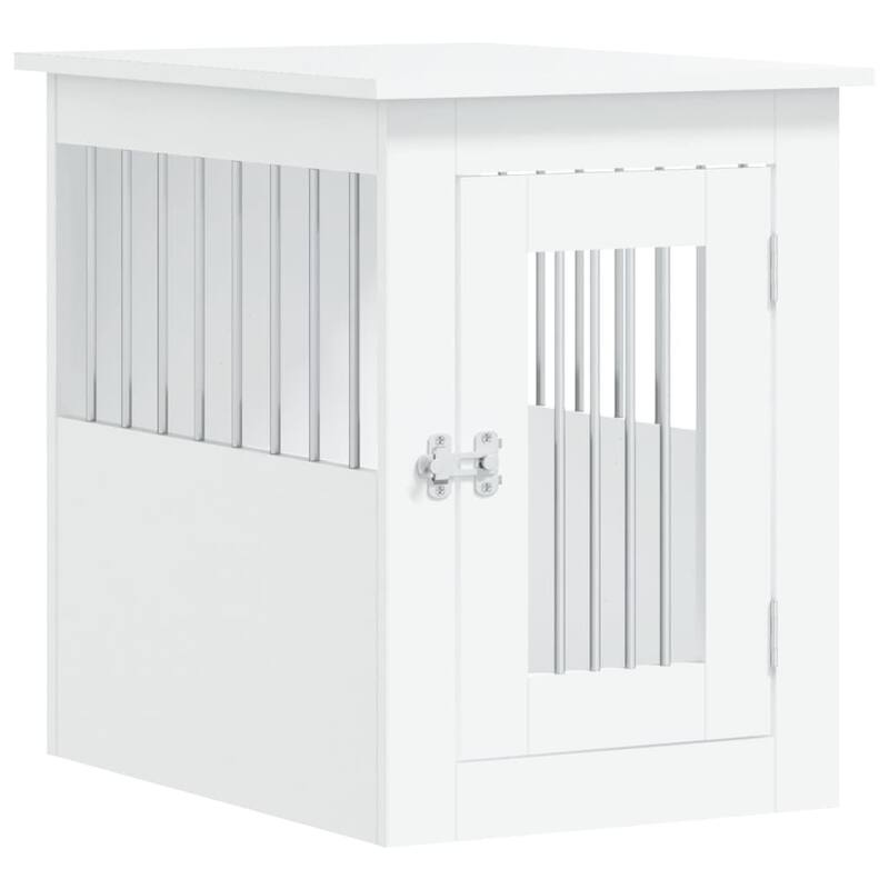 vidaXL Dog Crate with Door Doghouse Puppy Kennel Peg Cage Engineered Wood