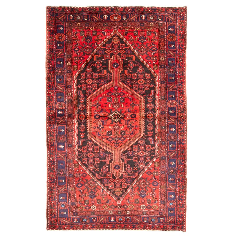 ECARPETGALLERY Hand-knotted Anadol Red Wool Rug - 4'6 x 7'4