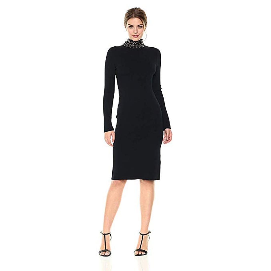 beaded sweater dress