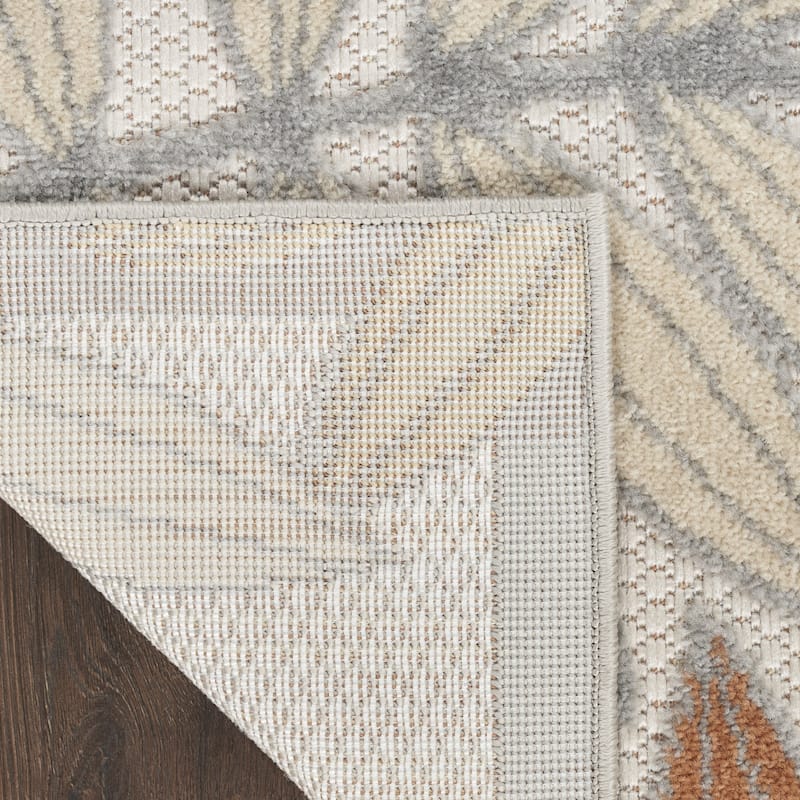 HomeRoots Contemporary Rectangle Outdoor Rug - 4' X 6'