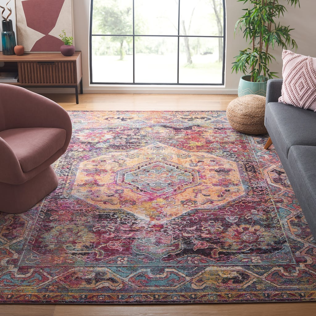 SAFAVIEH Crystal Elmije Vintage Boho Oriental Rug