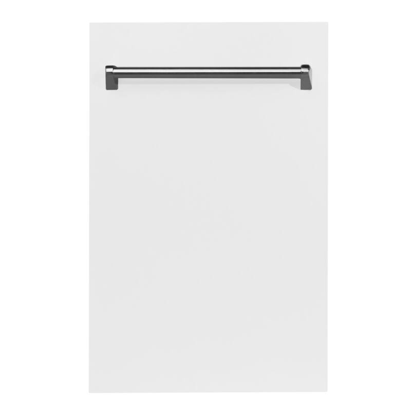 18" Compact Top Control Dishwasher with Stainless Steel Tub, 40dBa - Traditional Handle - White Matte