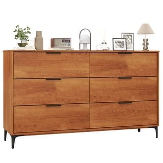 shamar mid century modern 6 drawer double dresser 6 Drawer Mid-Century Modern Dressers & Chests You'll Love