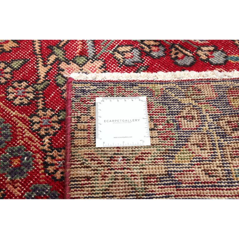 ECARPETGALLERY Hand-knotted Antalya Vintage Red Wool Rug - 6'4 x 9'7