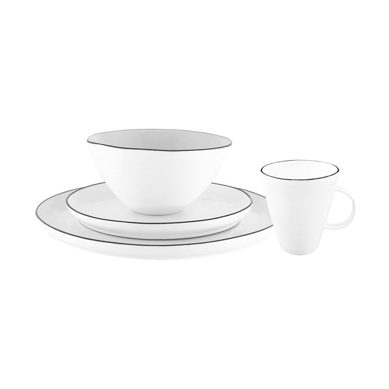 Abbesses 4-Piece Place Setting - Black