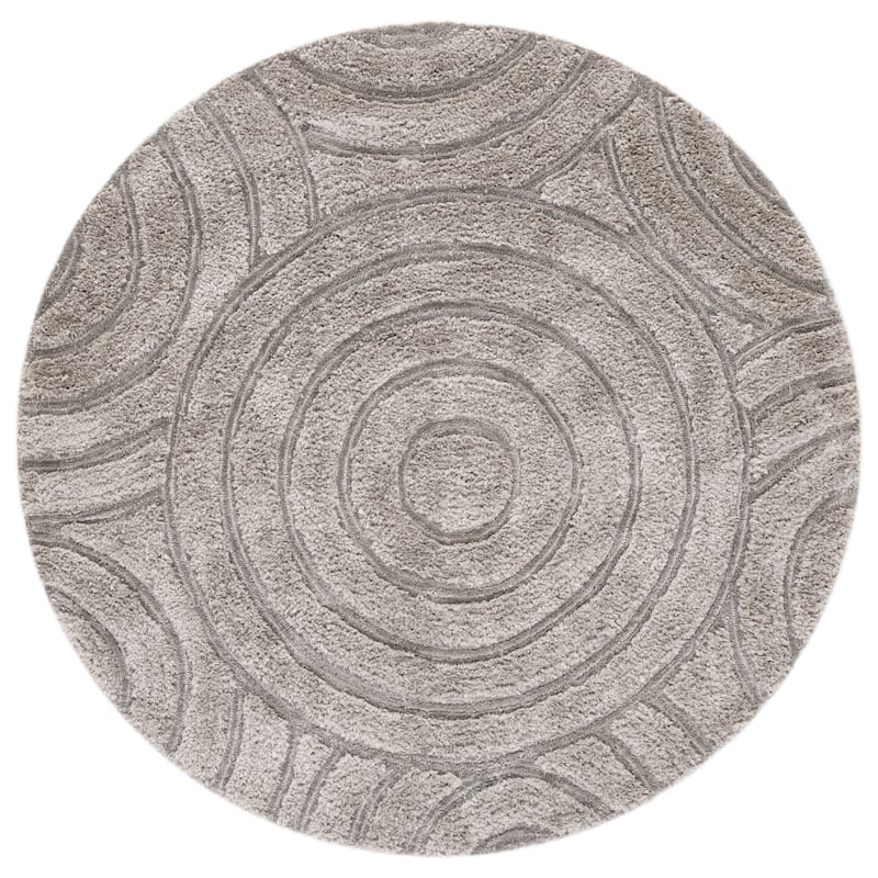 SAFAVIEH Handmade South Beach Daisha Shag Solid Polyester Rug