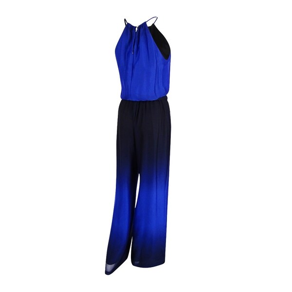 tahari cobalt jumpsuit