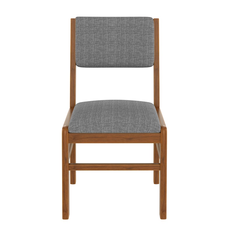Mid-Century Modern Dining Chairs Fabric Upholstered Kitchen Side Chairs with Ergonomic Design, for Dining Rooms, Set of 4