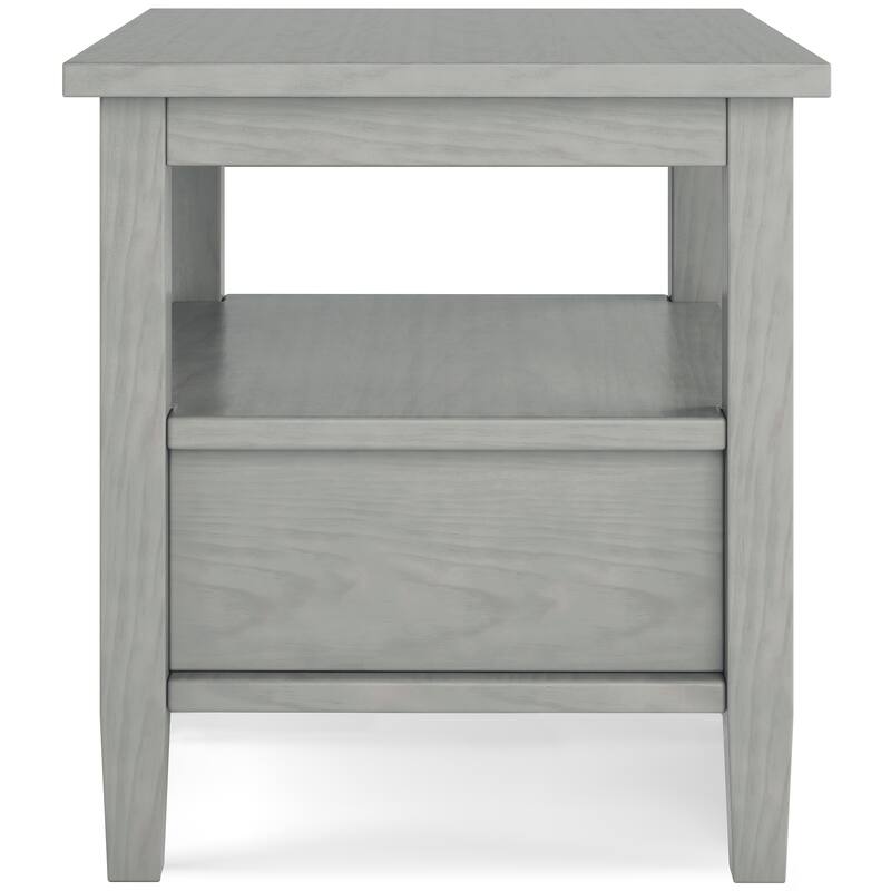 WYNDENHALL Norfolk SOLID WOOD 20 inch Wide Rectangle Transitional End Side Table - 20 inch Wide