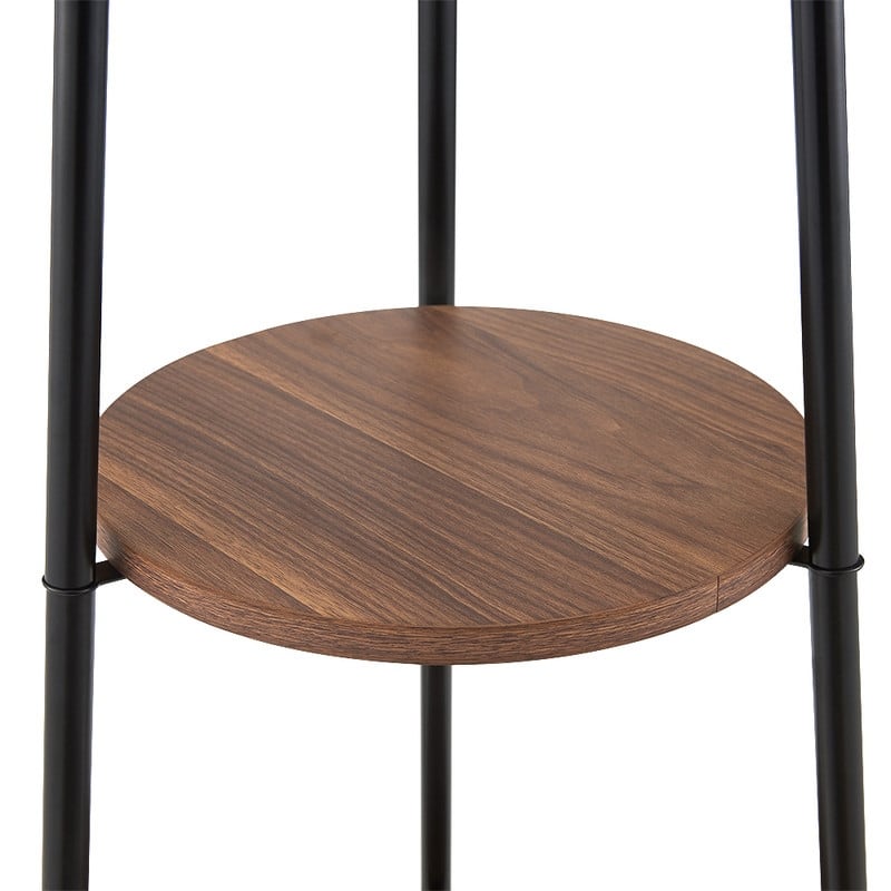 ROSEN GARDEN Floor Lamp, Standing Reading Light with 3 Shelves