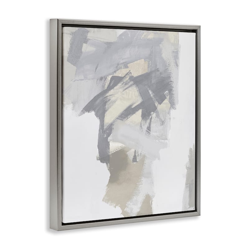 Stupell Elegant Contemporary Grey Shades Framed Floater Canvas Wall Art Design By Rachel Springer