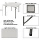 preview thumbnail 3 of 4, Hampden Furnishings Baldwin Collection 36 X 36" Folding Table, Grey