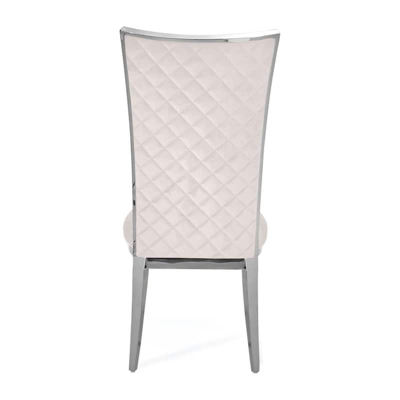 Massimo Silver Stainless Steel Dining Chair