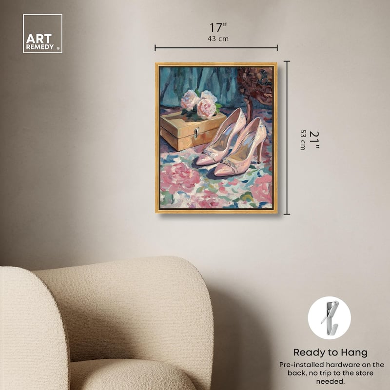 Shoes and the Roses Canvas by Art Remedy
